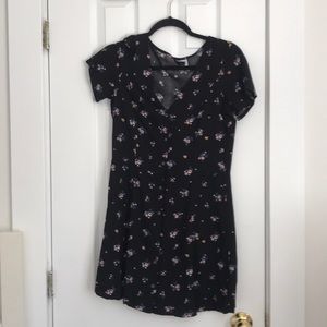 Floral button up dress